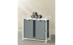 Outlet Wäschekorb Grau